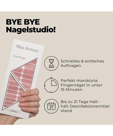 Original Miss Sophie Nail Foils | Ultra-Thin Soft Touch Nail Polish Stripes for Fingers & Toes | Perfect for Natural Acrylic Gel & Shellac Nails - Buy Online on GoSupps.com