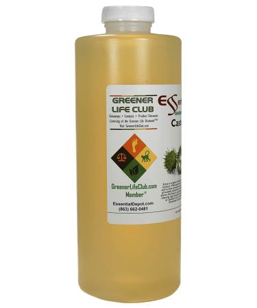 Organic Castor Oil - 32 oz HDPE Sealed Container with Resealable Cap - Buy Online on GoSupps.com