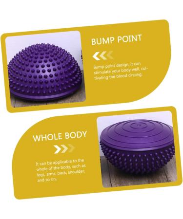 JECOMPRIS 2ST Durian Ball Tool - Neck & Trigger Point Massage Device for Muscle Relaxation | Outdoor & Yoga Equipment | PVC Violet - Buy Online on GoSupps.com