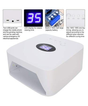 Buy 48W UV LED Nail Dryer Lamp - Intelligent Multifunctional Gel Nail Polish Dryer - Professional Nail Art Accessories UK - Buy Online on GoSupps.com