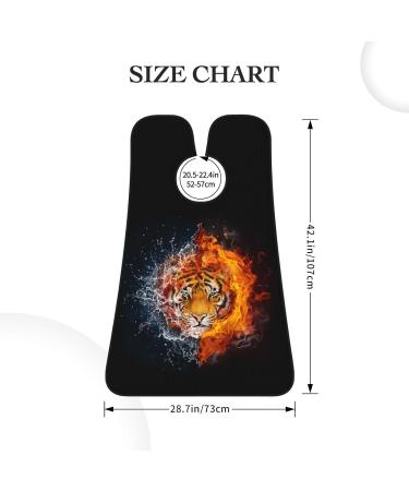 Buy Tiger In Fire Water Beard Bib - Non Stick Grooming Cloth Hair Catcher & Trimming Apron | Perfect Gifts for Men - Buy Online on GoSupps.com