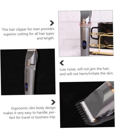 Ipetboom Rechargeable Hair Clipper 1 Set Hair Clipper Electric Mens Electric for Men Shaving Beard Trimmer Professional Clippers for Barbers Hair Household Man USB Hair Clipper - Buy Online on GoSupps.com
