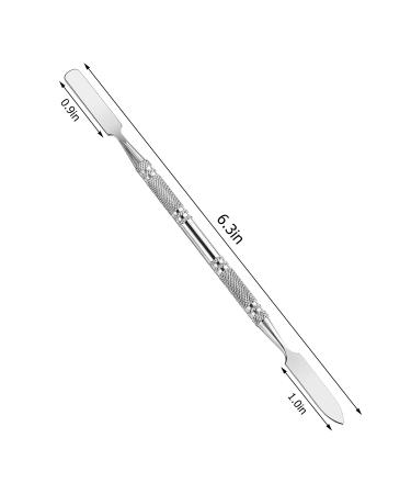 Wismee 5Pcs Makeup Spatula Set | Professional Stainless Steel Cosmetics Mixer | Long Metal Depotting Mixing Tool (#1+#2) - Buy Online on GoSupps.com