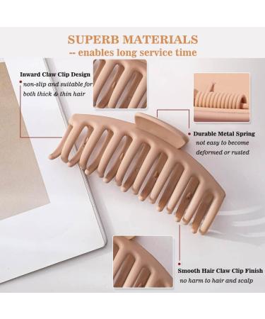 Large Hair Claw Clip for Women UpLook Big Hair Clips for Thick Hair Non-slip Strong Hold Hair Accessories for Women 6 Pack (6-Pack Multi-Color A) - Buy Online on GoSupps.com