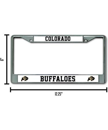 NCAA Standard Chrome License Plate Frame - Team Color, 6 x 12.25 by Rico Industries - Buy Online on GoSupps.com