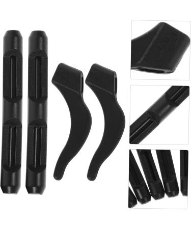 Yardwe 20 Pairs Anti-Slip Glasses Straps - Ear Wax Holders for Kids & Adults - Pebbled Black 5.6x0.6cm - Buy Online on GoSupps.com