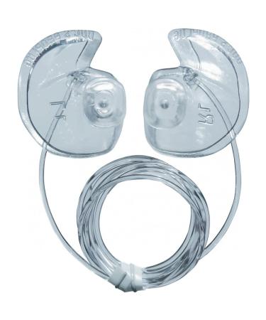 Docs ProPlugs - Preformed Vented Earplugs (Pair) Clear with Leash - Tiny