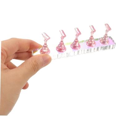 FRCOLOR 2 Sets artificial nails holder DIY nail stand magnetic nail holder display stand artificial false nails nail with base Symphony Acrylic training rack manicure base - Buy Online on GoSupps.com