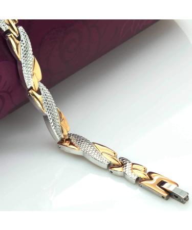 Elegant Magnetic Health Bracelet for Women - Arthritis & Carpal Tunnel Relief - Stainless Steel - All Sizes Available - Buy Online on GoSupps.com