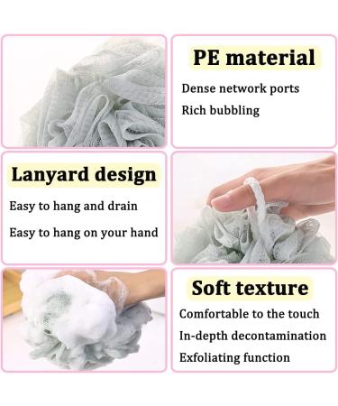 10 Pack Colorful Small Loofah Bath Sponges for Kids and Adults - Soft Exfoliating Shower Lufa Mesh Sponge - 10 Count - Buy Online on GoSupps.com