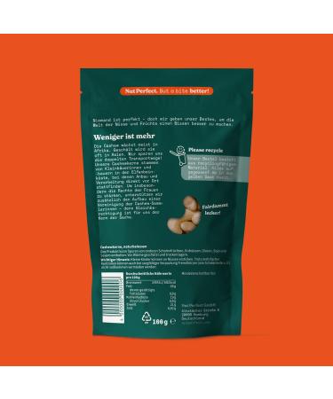Nut Perfect Cashew Kernels | Natural & Mild Taste | 100g | Sustainable Sourcing & Women Empowerment Initiative - Buy Online on GoSupps.com