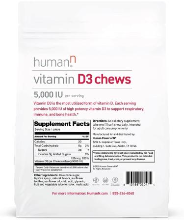 HumanN D3 & Turmeric Chews - Immune Support and Joint Health - Buy Online on GoSupps.com