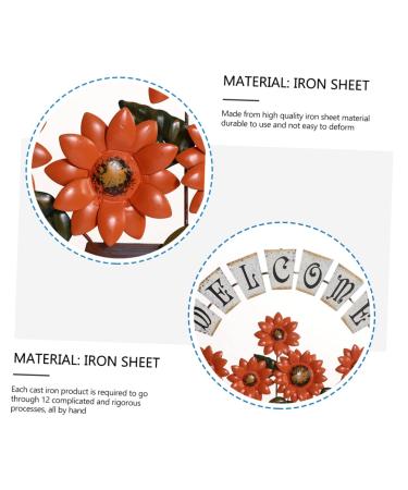 Alipis 1pc for Hanging Sign Club Coffee Shop Home Art Vintage Sunflower Pub Pendant Welcome Plaque Iron - Buy Online on GoSupps.com