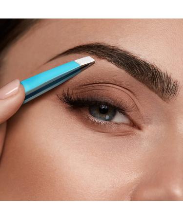 Blackhead and Ingrown Hair Removal Tweezer Set by Blinkeen - Professional Precision Eyebrow Tweezers - 2 Pack - Buy Online on GoSupps.com