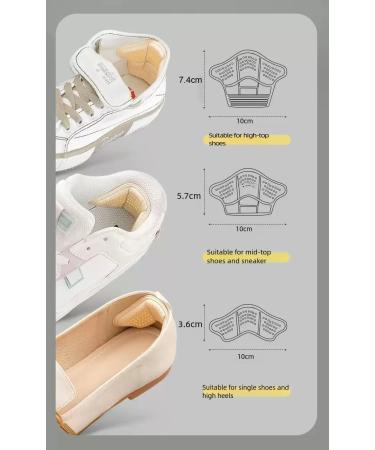 Buy Heel Grips Inserts - Prevent Heel Pain & Slipping for Loose Shoes | 4 Pairs Black for Men & Women - Buy Online on GoSupps.com
