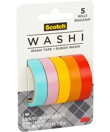 Scotch Washi Tape  Summer Design  5 Rolls  Great for Bullet Journaling  Scrapbooking and DIY Dcor (C1017-5-P4) - Buy Online on GoSupps.com