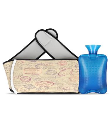 Trip Funny Style Hot Water Bottle Hot Water Bottle with Soft Waist Cover Warm Water Bag for Hand Shoulder Legs Back Neck Warm