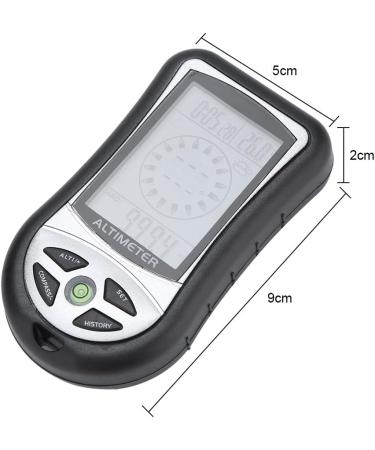 Digital Compass 8 in 1 Multi-Functional LED Outdoor Altimeter Barometer Thermometer Weather Forecast Clock - Buy Online on GoSupps.com