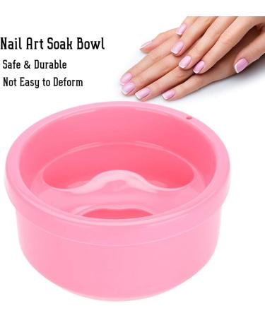 Hand Soak Bowl Portable Lightweight Nail Art Soak Bowl Durable False Nails For Clean Fingers Nail Art Remove Nail Polish - Buy Online on GoSupps.com