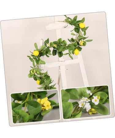 Zerodeko 2pcs Lemon Cane Spring Fruit Garland Front Door Wreaths Festival Garland Fruit Plants Hanging Lemon Artificial Lemon Garland Front Door Decor Silk Flower Branch Decorative Flower - Buy Online on GoSupps.com