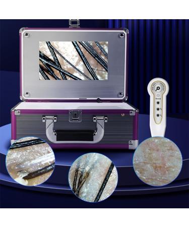 Skin Diagnostic Hair Analyzer 9 Inch Skin Follicle Detector with LCD Display Screen and 50X/200X Lens Skin Diagnostic Scanner System for Home - Buy Online on GoSupps.com