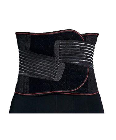 Back support breathable back support belt wrap slimming band Sportbund for herniated discs sciatica lumbar support for men women pain relief in the lower back (color: svart s M. Svart