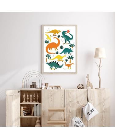 MeinBaby123 Dino Poster - Premium Dinosaur Decoration for Boys Room | DIN A2 Wall Art for Baby's Nursery | Children's Dino Room Decor - Buy Online on GoSupps.com
