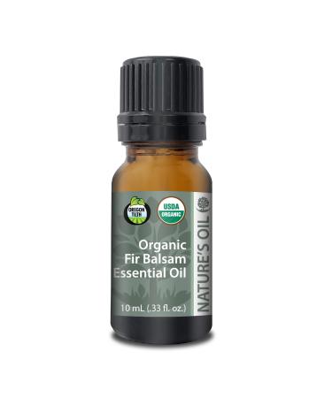 Nature's Oil - 10ml Certified Organic Fir Balsam Essential Oil Pure Therapeutic Grade