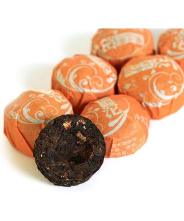  GOARTEA 80Pcs (18.34 Oz) 2015 Year Yunnan Orange Peel Citrus Flavored puer Pu'er Puerh Tea Mini Ripe Tuo Cake pu-erh - Buy Online on GoSupps.com