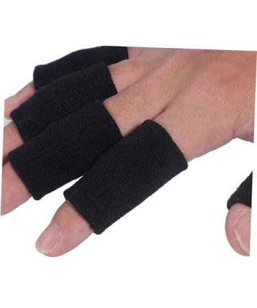 GLEAVI 10 Pcs Thumb Splint & Finger Sleeves Set - Arthritis Protector & Joint Cover - Non-Slip Elastic Bandages - Black Medium - Buy Online on GoSupps.com