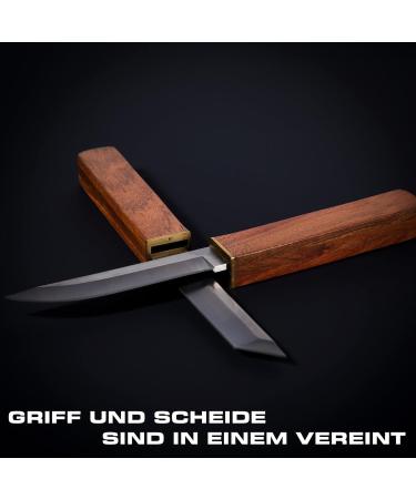 Zetterrank 2-in-1 Hunting Knife | Outdoor Tanto Knife with Sheath | Legal in Germany | Premium Japanese Camping Tool - Buy Online on GoSupps.com