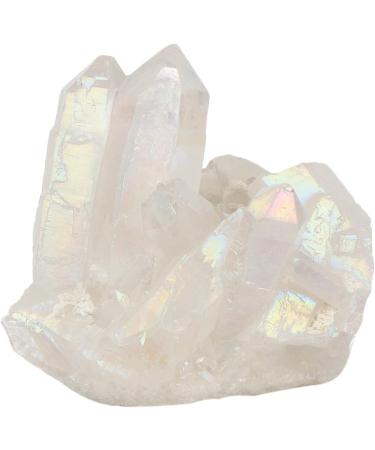 Crystals and Stones Aura Blue Quartz Crystal Cluster Natural Rose Quartz Specimen Reiki Stone Electroplated Aura Coating Gift Home Goods - Buy Online on GoSupps.com