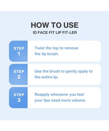 idplacosmetics ID.AZ Face Fit Lip Fit-Ler (Clear) 0.12 fl.oz (3.5 g) Hydrating High-Shine Lip Plumper Gloss with Maxi-Lip Peptide Glass-Like Finish Wear Alone or as Topper Korean Lip Gloss. - Buy Online on GoSupps.com