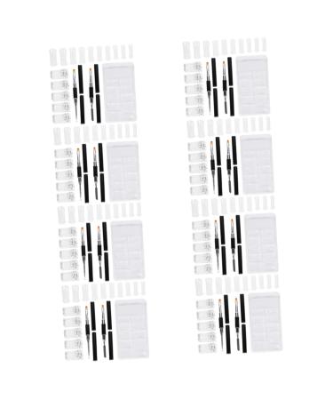 FOMIYES 8 Sets Nail Extension Set Flamingo Scrunchies Clips Nail Kits Nails Accessories Nail Art Accessories Gripedge LED Builder Clamps DIY Tools Clip Accessories Manicure Aluminum Alloy