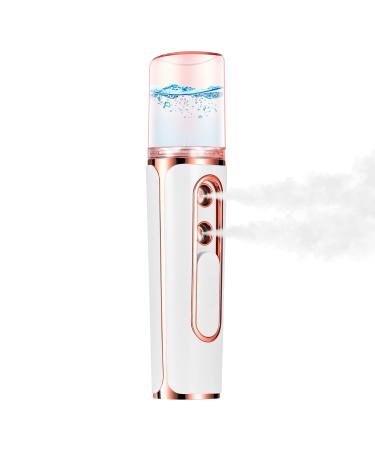 annhuabeauty Nano Facial Mister  Double Hole Portable Cool Mist Moisturizing Face Eye Lash Mister  Facial Sprayer for Skin Care  Makeup  Eyelash Extensions  White