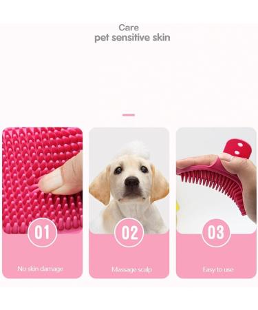SystemsEleven Dog Bath Brush & Grooming Massage Glove with Adjustable Ring Handle - Buy Online on GoSupps.com