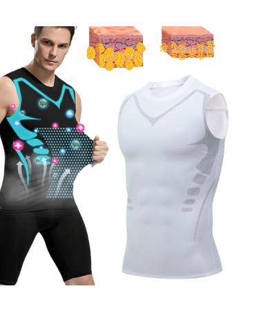 Lucky Song Ionen Energie Weste Ionic Shaping Vest Men Luckysong Ionic Shaping Herren Lucky Song Ionic Shaping Vest XXL Weiß