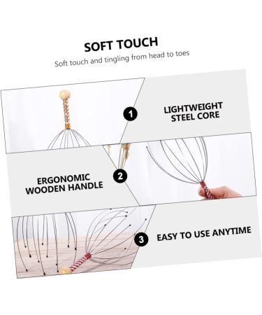 Buy Minkissy 12-Piece Massage Device Set | Scalp & Shampoo Scrubber Tool for Ultimate Relaxation | Manual Hair Crubber & Steel-Wood Massage Tools | International Shipping Available - Buy Online on GoSupps.com
