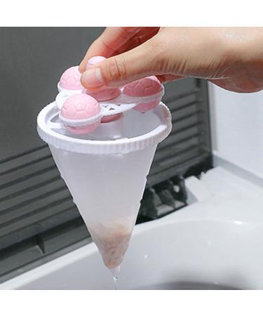Stain Removal Solution 5pcs Reusable Laundry Ball for Efficient Clothes Cleaning Hair Durable Washing Machine Lint Catcher Drain Blockage Prevention Pink - Buy Online on GoSupps.com