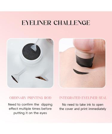 Pzuryhg Eyeliners Stamps Ended Eyeliner Stencils Pencil Smooth Precision Makeup Pen Multifunctional Beauty Tool for Winged Looks Ideal for Daily Use Parties Travel Women Black - Buy Online on GoSupps.com