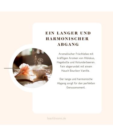  Tea of Dreams Organic Fruit Tea | "Le Rouge" | Sugar Free Black Fruit Tea | Loose Tea | 70g - Buy Online on GoSupps.com