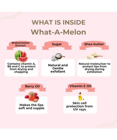 Lip Scrub for Men & Women - Watermelon Extract Vegan Cruelty-Free | Hydrate Dry & Chapped Lips | 10g - Buy Online on GoSupps.com