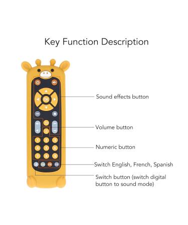 Shop Baby Remote Control Toys - Imaginative Safe & Pedagogical Silicone Giraffe Cover - Buy Online on GoSupps.com