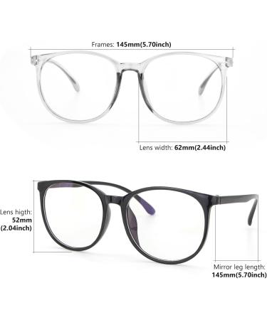 Ally-Magic Blue Light Glasses 2PC | Unisex Gaming & Reading Optical Aid | Protect Eyes & Relieve Tiredness | E6-LGYJ Black & Gray - Buy Online on GoSupps.com
