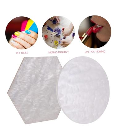 2pcs Resin Nail Display Palette - Manicure Mixing Tray for Nail Art | Colorful Nail Salon Props - Buy Online on GoSupps.com