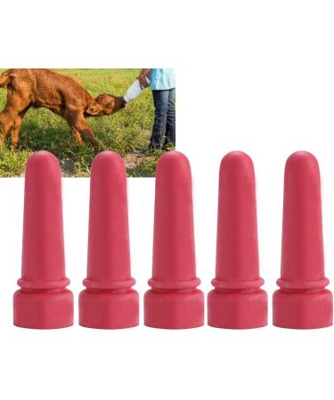 Cow Feeding Nipple 5pcs - Personalized Durable Rubber Milk Drink Nipples - Animal Feeding Supplies - Buy Online on GoSupps.com