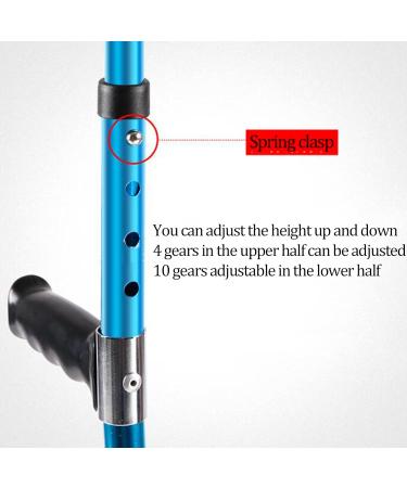 LINYUES Ergonomic Forearm Crutches for Adults Adjustable Arm Crutches for Women Men Lightweight Aluminum Walker Canes for Height 140-190cm (Size : 1 Unit) Anniversary - Buy Online on GoSupps.com