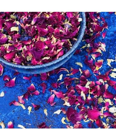 Edible 'Winter Berry' - 50g- Dried Flower Petal Mix - Red Rose White Daisy and Purple Mallow - Food Grade - Culinary - Cake - Bake - Decoration (413) - Buy Online on GoSupps.com