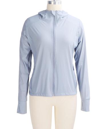Angrek Women's Sun Protection Hoodie - Breathable Long-Sleeve Jacket for Ultimate UV Defense (Gray) - Buy Online on GoSupps.com