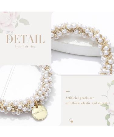 Runmi Hair Ties - 3 Pearl Hair Scrunchies for Women and Girls - Buy Online on GoSupps.com